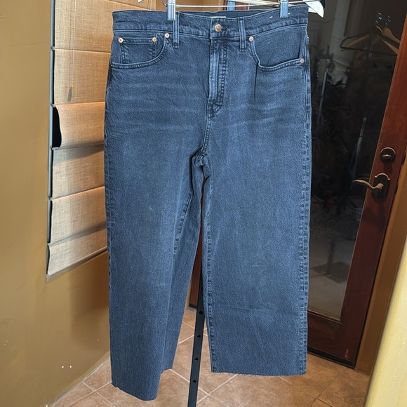 NWOT Madewell The Plus Perfect Vintage Wide-Leg Crop Jean Benley Wash Size 29 - Picture 7 of 16
